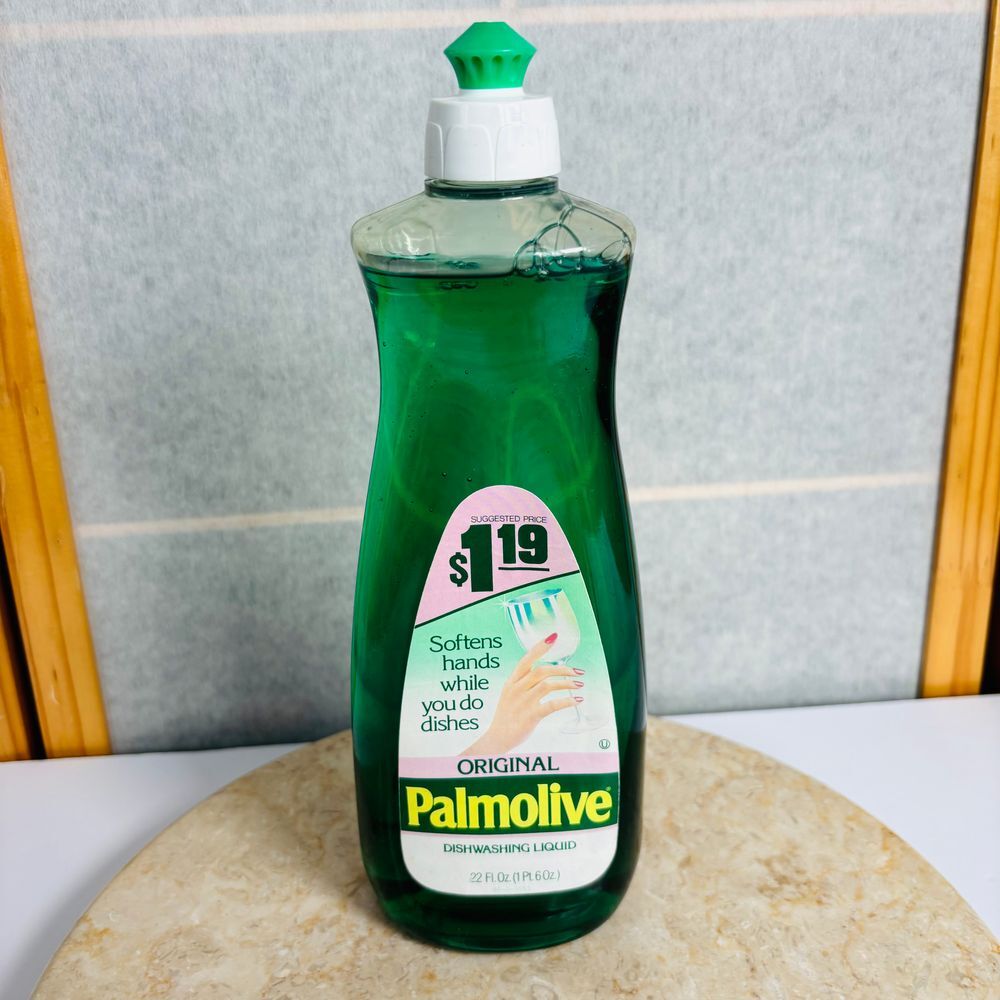 Vintage Bottle Palmolive Dishwashing Liquid‎ Dish Soap 22 Oz Original